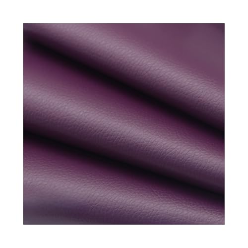 ZNQNDSR Kunstleder Reparaturset Zuschneidbares 19,7 X 27 Zoll Lederband Mit Litschi-Textur, Selbstklebender Leder-Reparaturflicken Für Sofas, Autositze Und Stühle(Deep Purple) von ZNQNDSR
