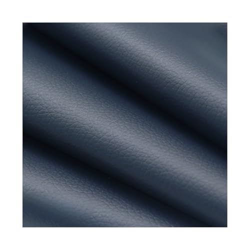 ZNQNDSR Kunstleder Reparaturset Zuschneidbares 19,7 X 27 Zoll Lederband Mit Litschi-Textur, Selbstklebender Leder-Reparaturflicken Für Sofas, Autositze Und Stühle(Navy Blue) von ZNQNDSR