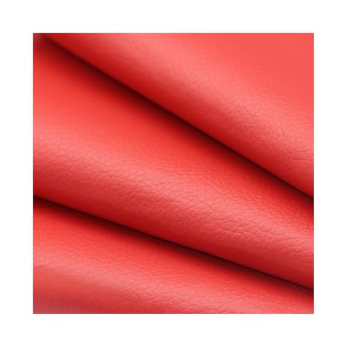 ZNQNDSR Kunstleder Reparaturset Zuschneidbares 19,7 X 27 Zoll Lederband Mit Litschi-Textur, Selbstklebender Leder-Reparaturflicken Für Sofas, Autositze Und Stühle(Red) von ZNQNDSR