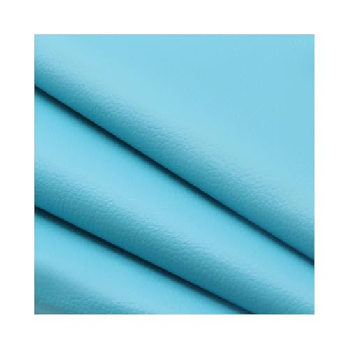 ZNQNDSR Kunstleder Reparaturset Zuschneidbares 19,7 X 27 Zoll Lederband Mit Litschi-Textur, Selbstklebender Leder-Reparaturflicken Für Sofas, Autositze Und Stühle(Sky Blue) von ZNQNDSR