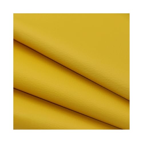 ZNQNDSR Kunstleder Reparaturset Zuschneidbares 19,7 X 27 Zoll Lederband Mit Litschi-Textur, Selbstklebender Leder-Reparaturflicken Für Sofas, Autositze Und Stühle(Yellow) von ZNQNDSR