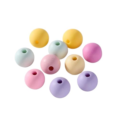 30/50/100pc Runde BeadsLoose Spacer Perlen for Schmuck machen DIY handgemachte Armbänder Zubehör Für Makramee Basteln(Mixed color,6mm x 100pcs) von ZNTIHZ