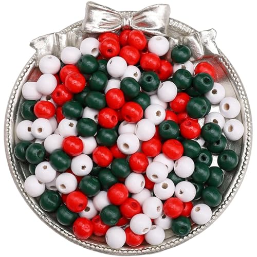 50–100 Stück einfarbige Holzperlen, lose Abstandshalter, runde Perlen for die Schmuckherstellung, DIY-Perlenarmbänder, Halskettenzubehör Für Makramee Basteln(Mix Color 02 100pcs) von ZNTIHZ