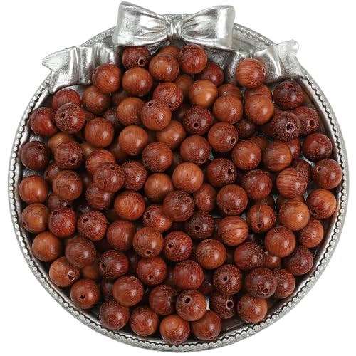 50 Stück Vintage Naturholz Runde Perlen Verstreute Abstandshalter Holzperlen for Schmuckherstellung Armbänder Basteln DIY Zubehör Für Makramee Basteln(Color 3) von ZNTIHZ