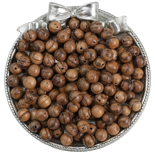 50 Stück Vintage Naturholz Runde Perlen Verstreute Abstandshalter Holzperlen for Schmuckherstellung Armbänder Basteln DIY Zubehör Für Makramee Basteln(Color 7) von ZNTIHZ