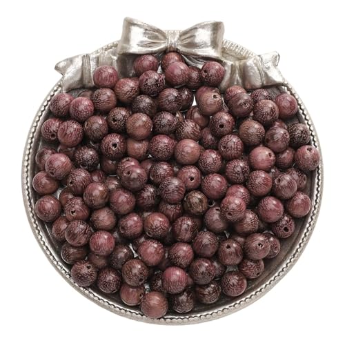 50 Stück Vintage Naturholz Runde Perlen Verstreute Abstandshalter Holzperlen for Schmuckherstellung Armbänder Basteln DIY Zubehör Für Makramee Basteln(Colors 11) von ZNTIHZ