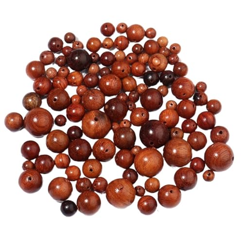 Runde Holzperlen Zur Schmuckherstellung, Natürliche Streifen, Abstandskugeln, Holzperlen, Halsketten, Charms, Perlen, DIY, Basteln, Armbandherstellung Für Makramee Basteln(Myanmar rosewood,12mm 30pcs) von ZNTIHZ