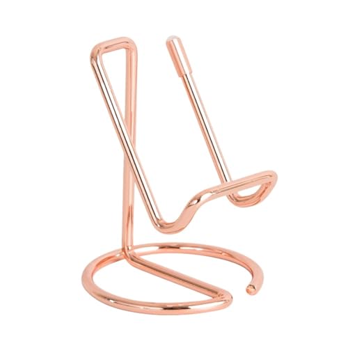 Visitenkartenhalter 2 Pcs Visitenkarte Display Halter Metall Desktop Visitenkarte Halter Name Karte Display Stand for Büro Desktop Für Büro(Rose Gold) von ZNTIHZ
