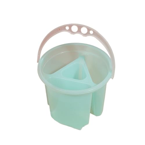ZNTIHZ 1 Stück Pinsel-Reinigungseimer, verdickter Pinsel, Wascheimer, multifunktionaler Kunstpinsel-Eimer, tragbar, mit Griff Für Ölmalerei, Aquarell(Green) von ZNTIHZ