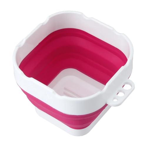 ZNTIHZ 2 Pcs Pinsel Reinigung Eimer Kunst Silikon Falten Eimer for Waschen Malerei Pinsel Aquarell Zeichnung Werkzeuge Eimer Für Ölmalerei, Aquarell(Pink) von ZNTIHZ
