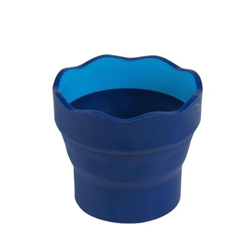 ZNTIHZ 2 Stück Bürstenreinigungseimer, Teleskop-Wasserbecher, Pinselwascher, zusammenklappbarer Wascheimer Für Ölmalerei, Aquarell(Blue) von ZNTIHZ