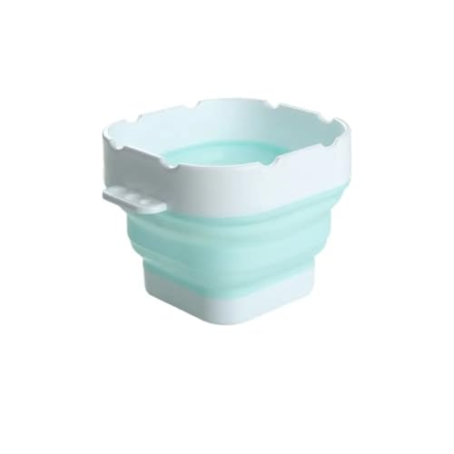 ZNTIHZ 2 Stück Bürstenreinigungseimer, zusammenklappbarer Stift, Bürstenwascher, tragbarer Bürstenhalter, zusammenklappbares Waschbecken Für Ölmalerei, Aquarell(Blue) von ZNTIHZ