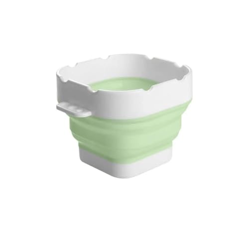 ZNTIHZ 2 Stück Bürstenreinigungseimer, zusammenklappbarer Stift, Bürstenwascher, tragbarer Bürstenhalter, zusammenklappbares Waschbecken Für Ölmalerei, Aquarell(Green) von ZNTIHZ