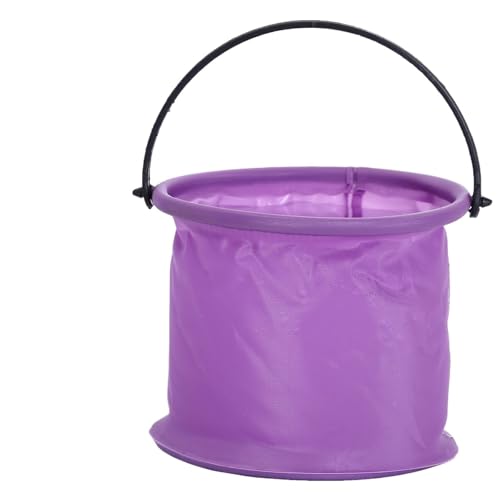 ZNTIHZ 2 Stück Pinselwascher, tragbar, faltbar, Teleskopstift, Wascheimer, Malerei, Strandeimer, Schule Für Ölmalerei, Aquarell(Purple) von ZNTIHZ
