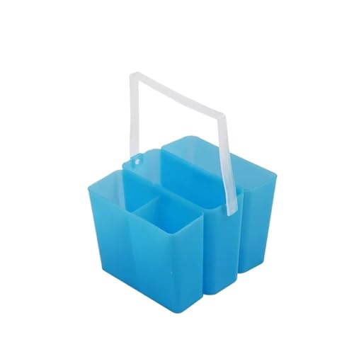 ZNTIHZ 2 Stück Wasserfarben-Malpinsel, Wascheimer, Eimer, Waschstiftfass for Zeichnen, Malutensilien Für Ölmalerei, Aquarell(Blue) von ZNTIHZ