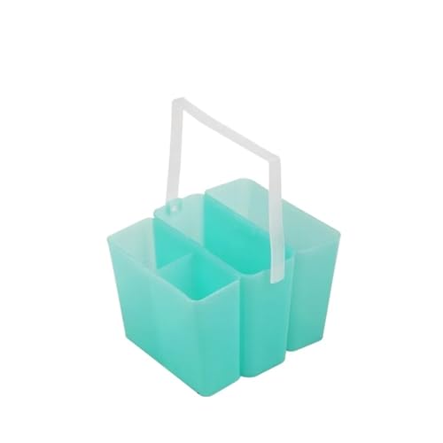 ZNTIHZ 2 Stück Wasserfarben-Malpinsel, Wascheimer, Eimer, Waschstiftfass for Zeichnen, Malutensilien Für Ölmalerei, Aquarell(Green) von ZNTIHZ