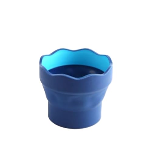 ZNTIHZ 2 Stück zusammenklappbarer Farbeimer, Aquarellstift, Pinsel, Malwascher, Reiniger, Zeichenwerkzeuge, Kunstbedarf, Pinsel-Reinigungseimer Für Ölmalerei, Aquarell(Blue) von ZNTIHZ