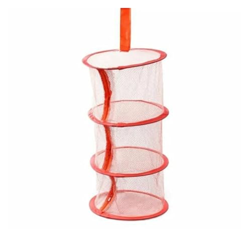 ZNTIHZ 4 Stück Trockennetz for Kleidung, Trockenkorb, Trockennetz, zusammenklappbares Trockennetz, Trocknerbeutel, Netz Für Kleidung，Pflanzen(Orange) von ZNTIHZ