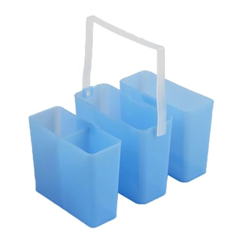 ZNTIHZ Pinsel Reinigung Eimer Pinsel Malerei Waschmaschine Stift Waschen Eimer Rack Halter Werkzeug Multi-funktionale Künstler Für Ölmalerei, Aquarell(Blue) von ZNTIHZ