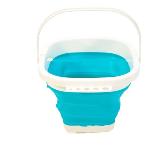 ZNTIHZ Pinselreinigungseimer, Pinselwascher, Faltbarer Wasserfasseimer, Künstlerreiniger, Topfwerkzeug Für Ölmalerei, Aquarell(Blue) von ZNTIHZ