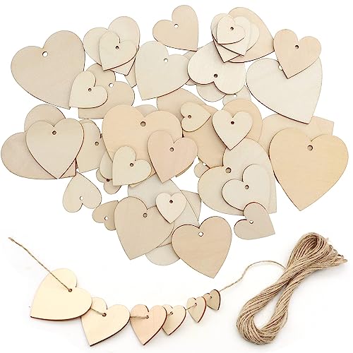 ZOCONE 150 Stück Holzherzen Deko Holzherzen Scheiben Deko Mit Löchern Holzanhänger Herz Mit 10m Juteschnur Hölzerne Hochzeit Deko Garten Für Tischdekoration DIY Handwerk Ornament ZOCONE 150 Stück Holzherzen Deko Holzherzen Scheiben Deko Mit Löchern Holzanhänger Herz Mit 10m Juteschnur Hölzerne Hochzeit Deko Garten Für Tischdekoration DIY Handwerk Ornament von ZOCONE
