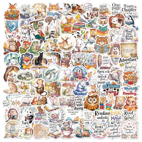 Tier Glitzer Aufkleber Kinder, 100 Stück Lesen Tier Sticker Set, Wasserfest Stickers für Mädchen Jungen Koffer Skateboard Laptop Kühlschrank Fahrräder DIY Spielzeug Deko Kindergeburtstag Tier Glitzer Aufkleber Kinder, 100 Stück Lesen Tier Sticker Set, Wasserfest Stickers für Mädchen Jungen Koffer Skateboard Laptop Kühlschrank Fahrräder DIY Spielzeug Deko Kindergeburtstag von ZOELOAIS