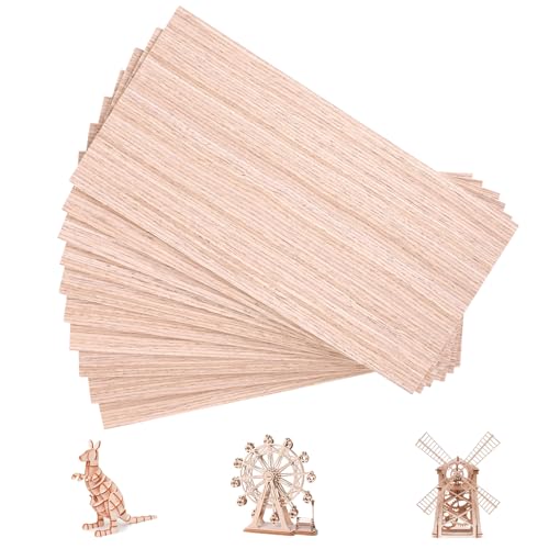Holzart ZOFUN 10 Stück Holz Furnier Set 3mm, 30 X 15cm Sperrholzplatte 3mm Holzplatte Unbehandeltes Holz, Holzplatten zum basteln Holzmusterbretter für DIY-Holzmuster-Bastelmuster, Modellbau, Möbel Holzart ZOFUN 10 Stück Holz Furnier Set 3mm, 30 X 15cm Sperrholzplatte 3mm Holzplatte Unbehandeltes Holz, Holzplatten zum basteln Holzmusterbretter für DIY-Holzmuster-Bastelmuster, Modellbau, Möbel von ZOFUN
