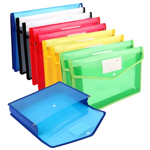 ZOFUN 10 Stück Dokumententasche A4, Mappen A4 Projektmappen Sammelmappen Dokumententaschen a4 mit druckknopf Kunststoff, Umschlag Mappe für Reise Büro Dokument Schule ZOFUN 10 Stück Dokumententasche A4, Mappen A4 Projektmappen Sammelmappen Dokumententaschen a4 mit druckknopf Kunststoff, Umschlag Mappe für Reise Büro Dokument Schule von ZOFUN