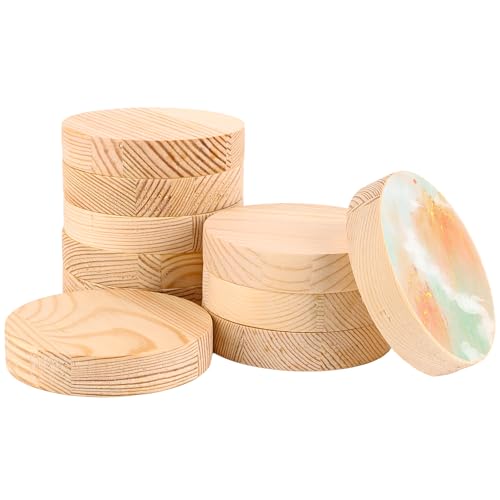 ZOFUN 10 Stück Holzscheibe rund holzscheiben, Ø10cm Holz Log Scheiben, Runde Naturholz Baumscheiben Ca.20mm für DIY Handwerk Hochzeit Mittelstücke Weihnachten Dekoration zum Basteln ZOFUN 10 Stück Holzscheibe rund holzscheiben, Ø10cm Holz Log Scheiben, Runde Naturholz Baumscheiben Ca.20mm für DIY Handwerk Hochzeit Mittelstücke Weihnachten Dekoration zum Basteln von ZOFUN