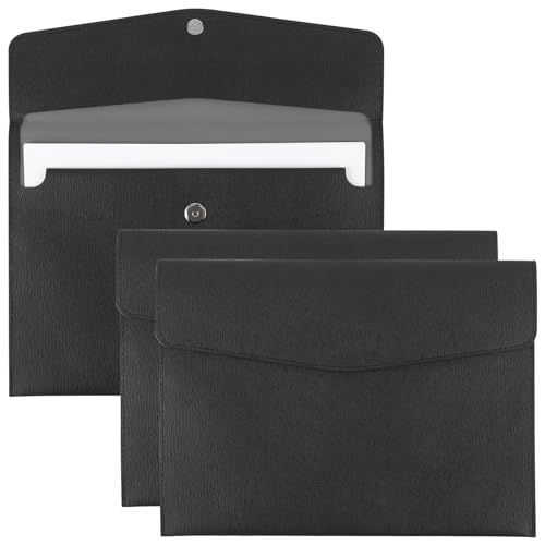 ZOFUN 3 Stück Dokumententasche A4 Leder, Aktenmappe A4 Dokumentenmappe mit Druckknopf, Dokumenten-Taschen PU Leder, Aktenmappe Schreibmappe A4,Geschäfts Datei-Bag für Papier,Quittungen ZOFUN 3 Stück Dokumententasche A4 Leder, Aktenmappe A4 Dokumentenmappe mit Druckknopf, Dokumenten-Taschen PU Leder, Aktenmappe Schreibmappe A4,Geschäfts Datei-Bag für Papier,Quittungen von ZOFUN
