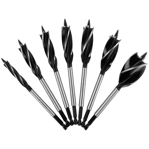 ZOFUN 7 Stück Holzbohrer Set, 10mm, 16mm, 18mm, 20mm, 22mm, 25mm, 35mm Hartstahl Reibungsbohrer, Schneller Schnitt von ZOFUN