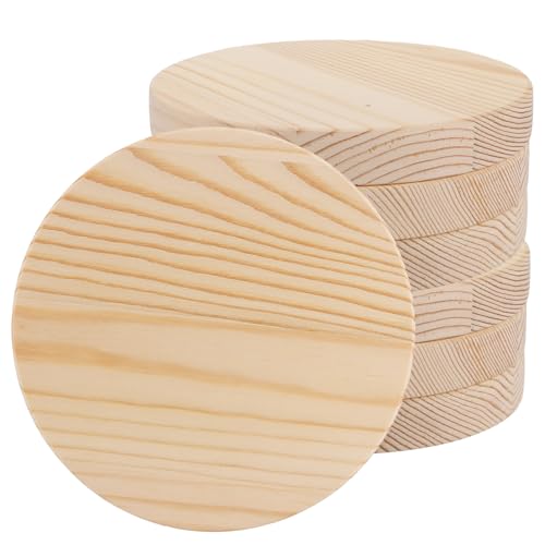 ZOFUN 8 Stück Holzscheibe Rund Holzscheiben 15cm, Holzscheiben zum Basteln, Holzplatte Rund Naturholz Baumscheiben Ca.20mm für DIY Handwerk Hochzeit Mittelstücke Weihnachten Dekoration ZOFUN 8 Stück Holzscheibe Rund Holzscheiben 15cm, Holzscheiben zum Basteln, Holzplatte Rund Naturholz Baumscheiben Ca.20mm für DIY Handwerk Hochzeit Mittelstücke Weihnachten Dekoration von ZOFUN