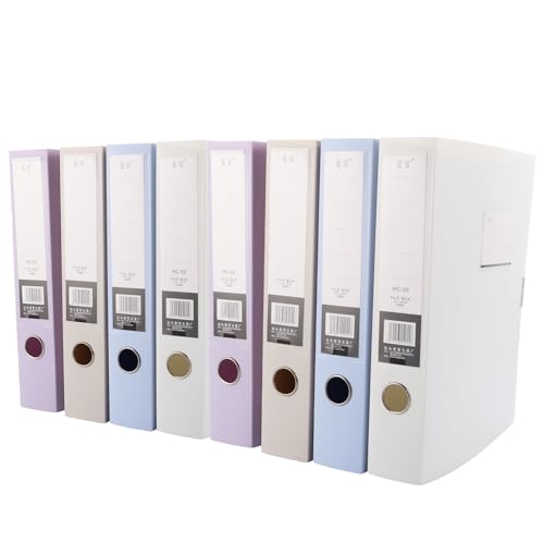 ZOFUN A4-Aktenordner, 55 mm, mit Ringzug- und Schnappverschluss, bunte Box-Ordner für Papiere, elastische Kunststoff-Ordnerboxen für Schularbeiten, Bürodokumente, 8 Stück ZOFUN A4-Aktenordner, 55 mm, mit Ringzug- und Schnappverschluss, bunte Box-Ordner für Papiere, elastische Kunststoff-Ordnerboxen für Schularbeiten, Bürodokumente, 8 Stück von ZOFUN