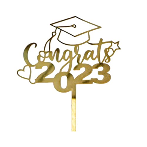 2023 Graduation Party Cake Toppers Acryl Glückwunsch Abschluss Für Studenten Stile W9y2 Graduation Decor 9 Neue Party Kuchen von ZOHIKO