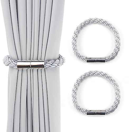 ZOKJSW 2 StückRaffhalter für Gardinen Halterung Vorhang Halter Magnetische Vorhang Raffhalter,Grau Raffhalter für Vorhänge mit Magnet,Gardinenhalte Dekoration Gardinen zubehör ZOKJSW 2 StückRaffhalter für Gardinen Halterung Vorhang Halter Magnetische Vorhang Raffhalter,Grau Raffhalter für Vorhänge mit Magnet,Gardinenhalte Dekoration Gardinen zubehör von ZOKJSW