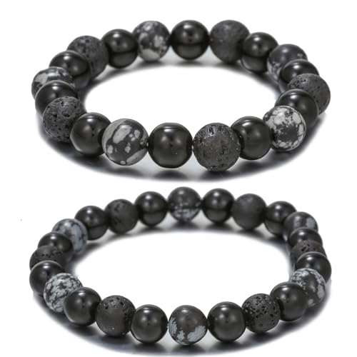ZOKJSW Partnerarmbänder mit 8mm und 10mm Naturstein Perlen | Geschenke für Freunde | Geschenk für Frauen | Armband mit Buchstaben für Pärchen | Freundschaft Geschenke | Unisex ZOKJSW Partnerarmbänder mit 8mm und 10mm Naturstein Perlen | Geschenke für Freunde | Geschenk für Frauen | Armband mit Buchstaben für Pärchen | Freundschaft Geschenke | Unisex von ZOKJSW