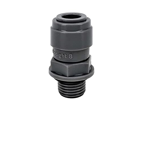 ZOMEGA 1 x Duotight Push-in 8 mm (5/16) x 1/4 BSP Außengewinde (mit sitzendem O-Ring) Kunststoff-Schnellkupplung for Rohr-Schlauchverbinder von ZOMEGA