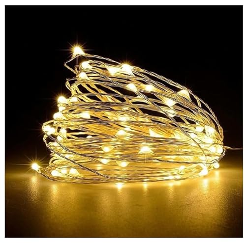 ZOMKIFA 3 LED-Lichterkette, USB-Stromversorgung, wasserdicht, für den Außenbereich, geeignet für Garten, Party, Weihnachten, Party, Innenbereich, Weihnachten, Bett, Schlafzimmer, 50 LEDs ZOMKIFA 3 LED-Lichterkette, USB-Stromversorgung, wasserdicht, für den Außenbereich, geeignet für Garten, Party, Weihnachten, Party, Innenbereich, Weihnachten, Bett, Schlafzimmer, 50 LEDs von ZOMKIFA