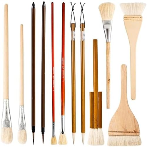 ZOMTTAR 12-teiliges Keramik-Emaille-Pinsel-Set, Keramik-Emaille-Pinsel, Acrylaquarell für Künstler, Zeichnen, Malerei, Studenten, Kinder und Erwachsene ZOMTTAR 12-teiliges Keramik-Emaille-Pinsel-Set, Keramik-Emaille-Pinsel, Acrylaquarell für Künstler, Zeichnen, Malerei, Studenten, Kinder und Erwachsene von ZOMTTAR