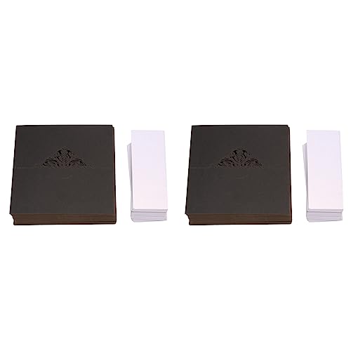 ZOMTTAR Tischkarten, 200 Stück, mit weißen Einsätzen, Namenskarten, für Hochzeitsbankett, Buffet, Hochzeit, Schwarz ZOMTTAR Tischkarten, 200 Stück, mit weißen Einsätzen, Namenskarten, für Hochzeitsbankett, Buffet, Hochzeit, Schwarz von ZOMTTAR