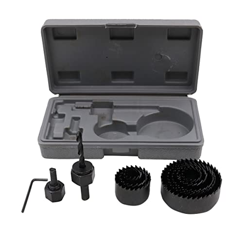 ZONADAH 11-teiliges Lochsägen-Set zum Schneiden von Trockenbauwänden, Holz, Gips, Kunststoff, PVC, Gipskarton und anderen weichen Materialien, 19 mm – 64 mm Lochsägen mit Werkzeugkasten ZONADAH 11-teiliges Lochsägen-Set zum Schneiden von Trockenbauwänden, Holz, Gips, Kunststoff, PVC, Gipskarton und anderen weichen Materialien, 19 mm – 64 mm Lochsägen mit Werkzeugkasten von ZONADAH