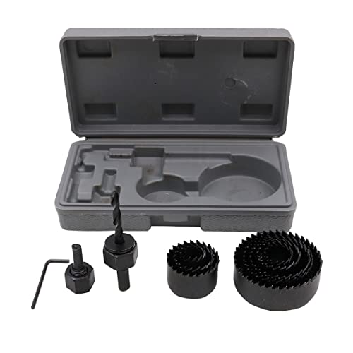 ZONADAH 11-teiliges Lochsägen-Set zum Schneiden von Trockenbauwänden, Holz, Gips, Kunststoff, PVC, Gipskarton und anderen weichen Materialien, 19 mm – 64 mm Lochsägen mit Werkzeugkasten von ZONADAH