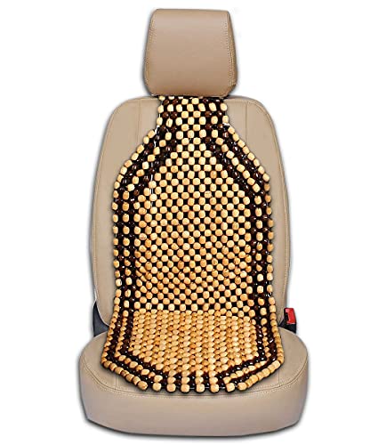 Zone Tech Holzperlen-Sitzkissen – Premium-Qualität Auto-Massage-Doppelsaiten-Holzperlen-Sitzkissen für stressfreien ganzen Tag! von ZONETECH