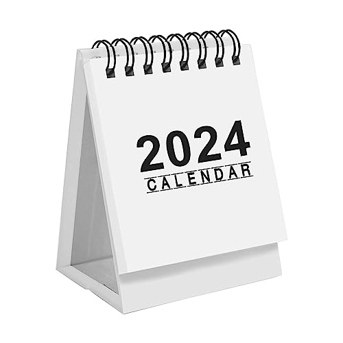 2024 Kalender Mini Tischkalender mit Blanko Notizblock Klein 2024 Tischkalender Tischkalender Neujahrsgeschenk von ZONEWD