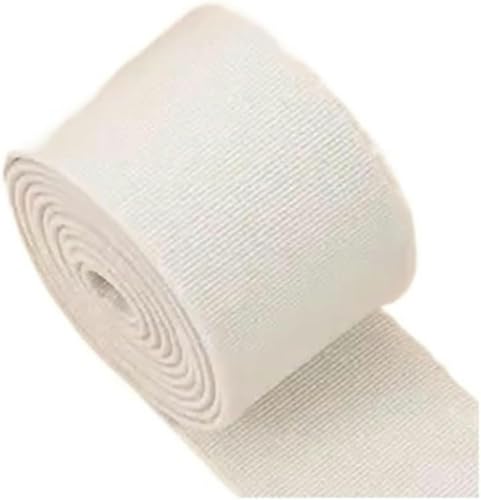 Nähzubehör Gummiband, hochelastisch, Flache Hose, verdickter Rock, elastisches Seil, Zubehör, 3 cm Breite, 2 m, 30 mm, Rot(Beige) von ZONSHJDKR