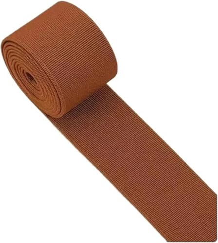 Nähzubehör Gummiband, hochelastisch, Flache Hose, verdickter Rock, elastisches Seil, Zubehör, 3 cm Breite, 2 m, 30 mm, Rot(Caramel Color) von ZONSHJDKR