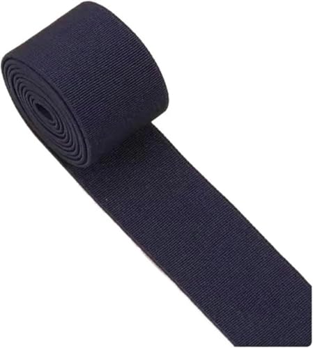 Nähzubehör Gummiband, hochelastisch, Flache Hose, verdickter Rock, elastisches Seil, Zubehör, 3 cm Breite, 2 m, 30 mm, Rot(Deep Blue) von ZONSHJDKR