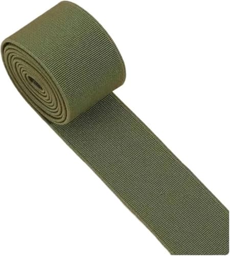 Nähzubehör Gummiband, hochelastisch, Flache Hose, verdickter Rock, elastisches Seil, Zubehör, 3 cm Breite, 2 m, 30 mm, Rot(Deep Green) von ZONSHJDKR