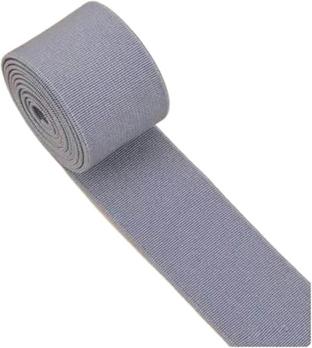 Nähzubehör Gummiband, hochelastisch, Flache Hose, verdickter Rock, elastisches Seil, Zubehör, 3 cm Breite, 2 m, 30 mm, Rot(Gray) von ZONSHJDKR