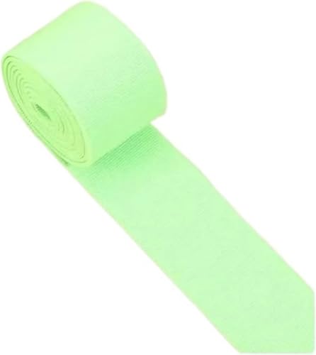 Nähzubehör Gummiband, hochelastisch, Flache Hose, verdickter Rock, elastisches Seil, Zubehör, 3 cm Breite, 2 m, 30 mm, Rot(Light Green) von ZONSHJDKR